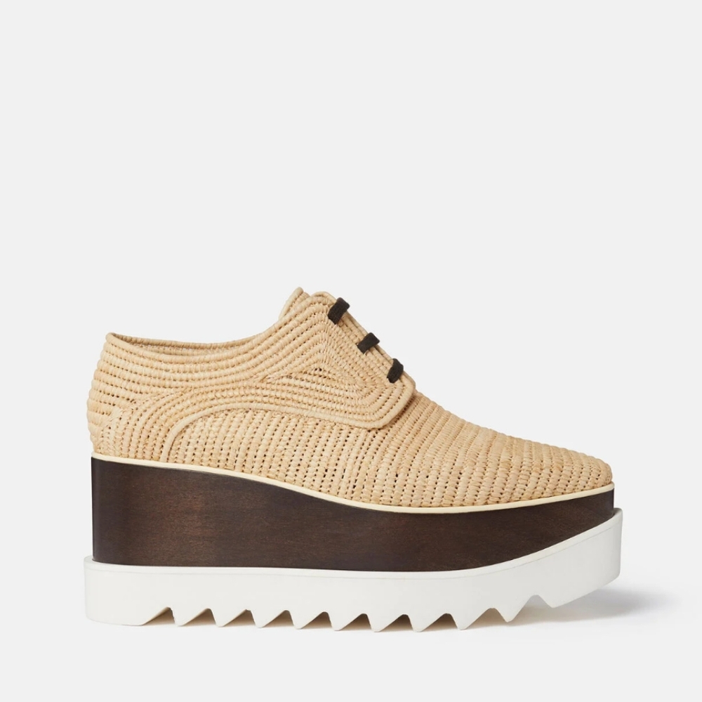 Stella Mccartney Elyse Raffia Platforms **Sold out**